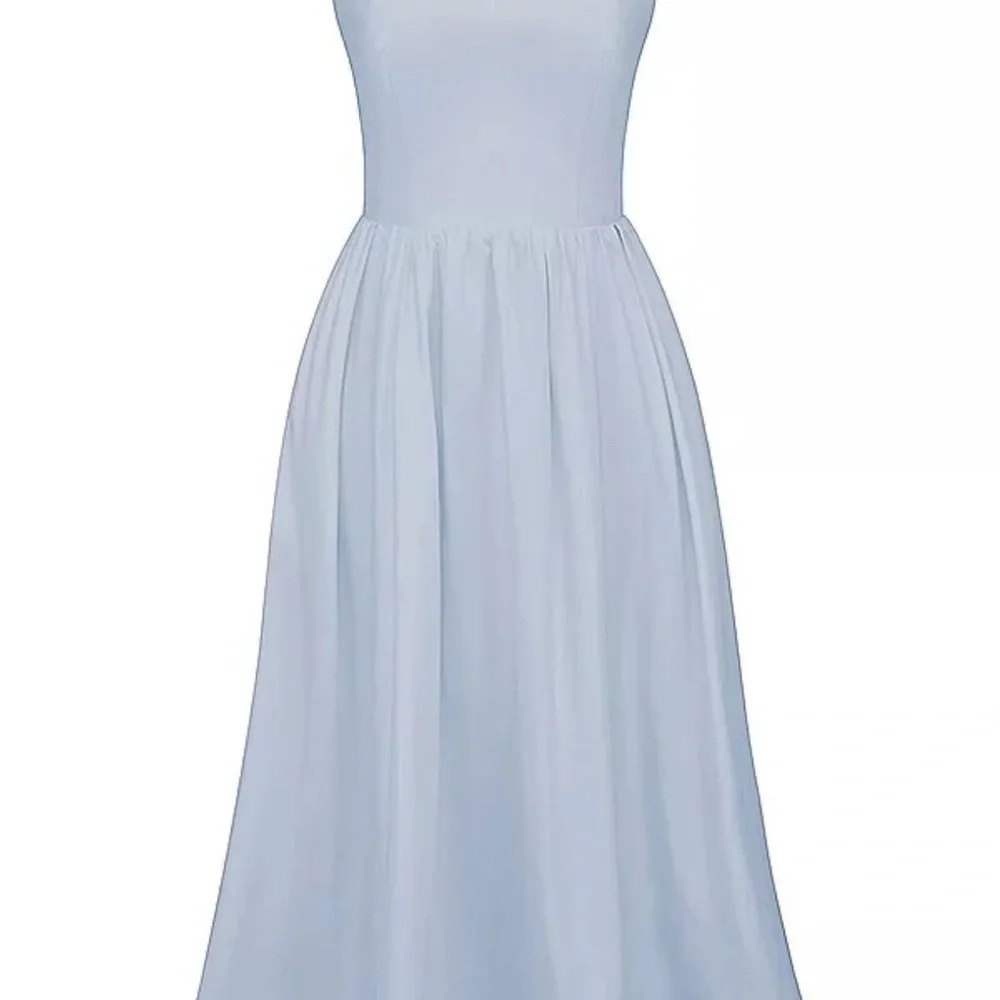 HOUSE OF CB 'Lolita' Soft Blue Corset Sundress Midi - Picture 3 of 7